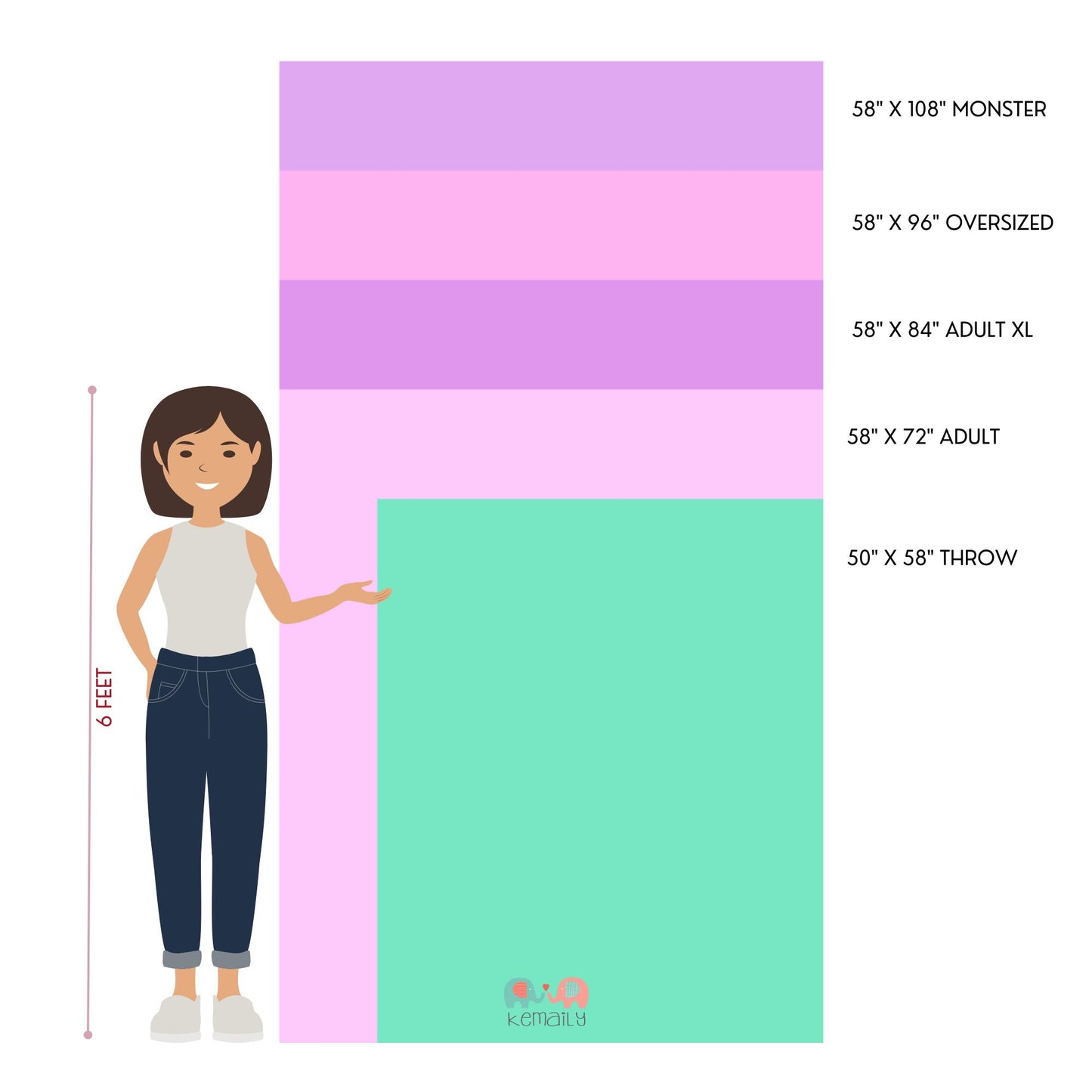 Chive and Champagne Adult Minky Blanket