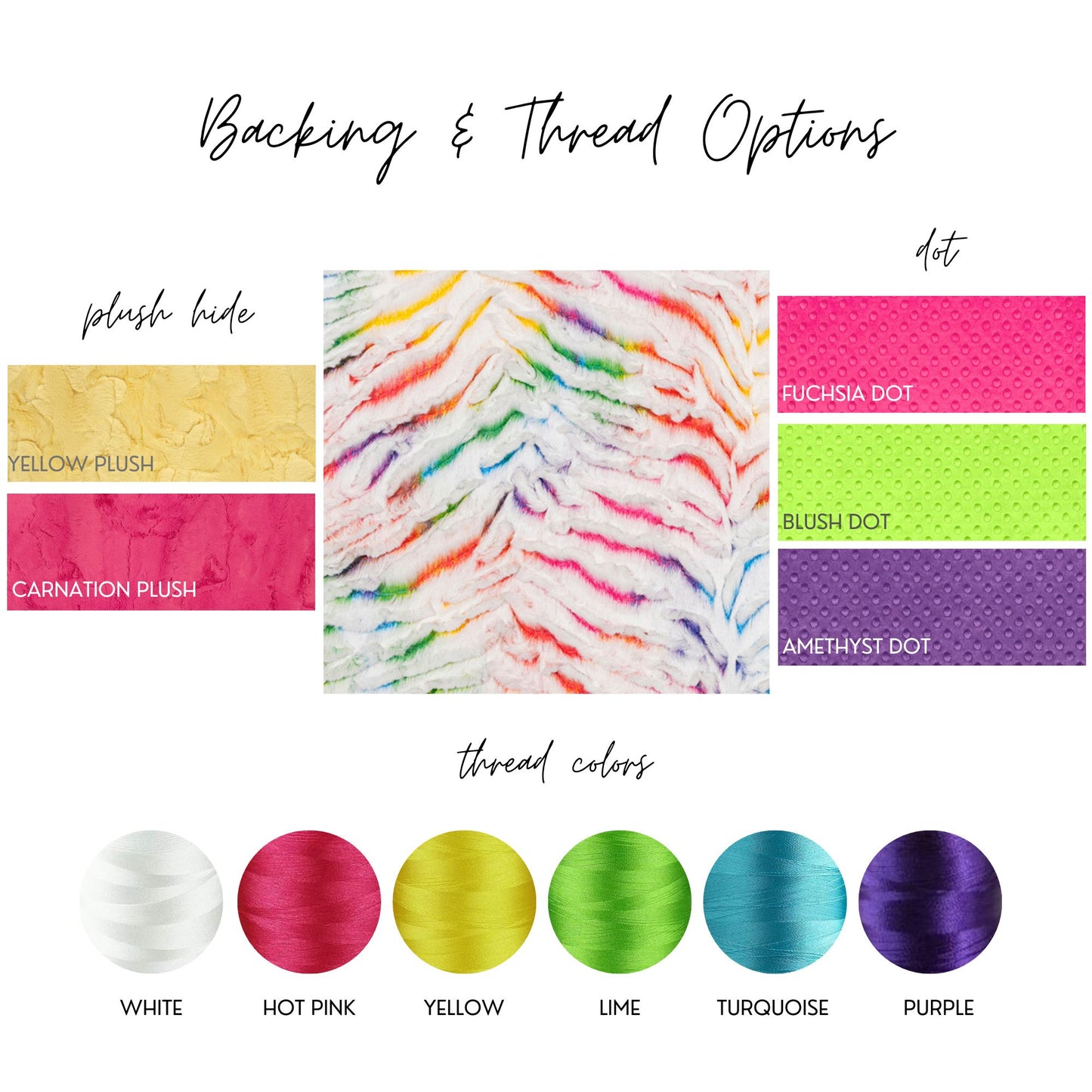 Personalized Dog Blanket, Vibrant Prism Rainbow Minky Blanket