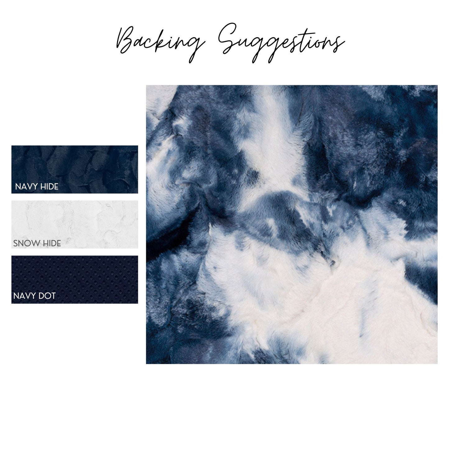 Blue tie-dye Adult Minky Blanket