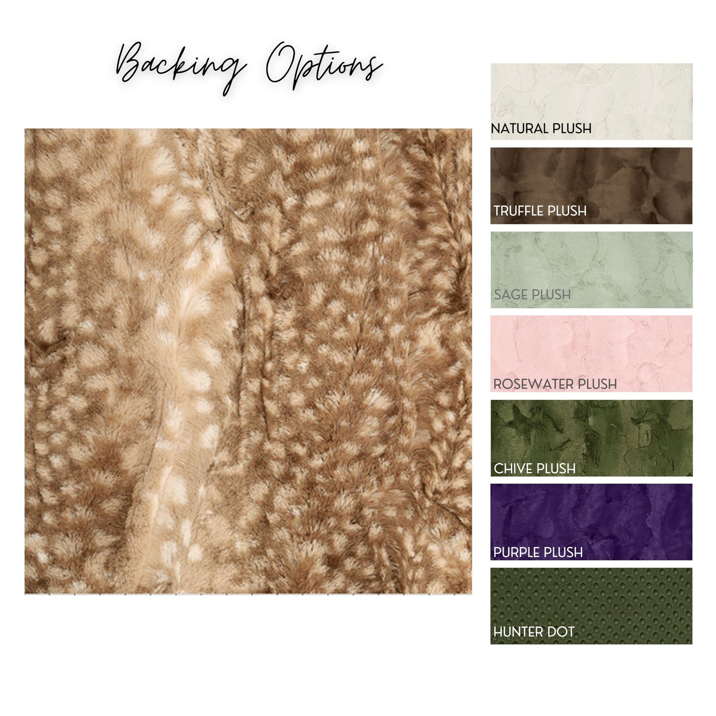 Fawn Minky Blanket, Adult Minky Blanket