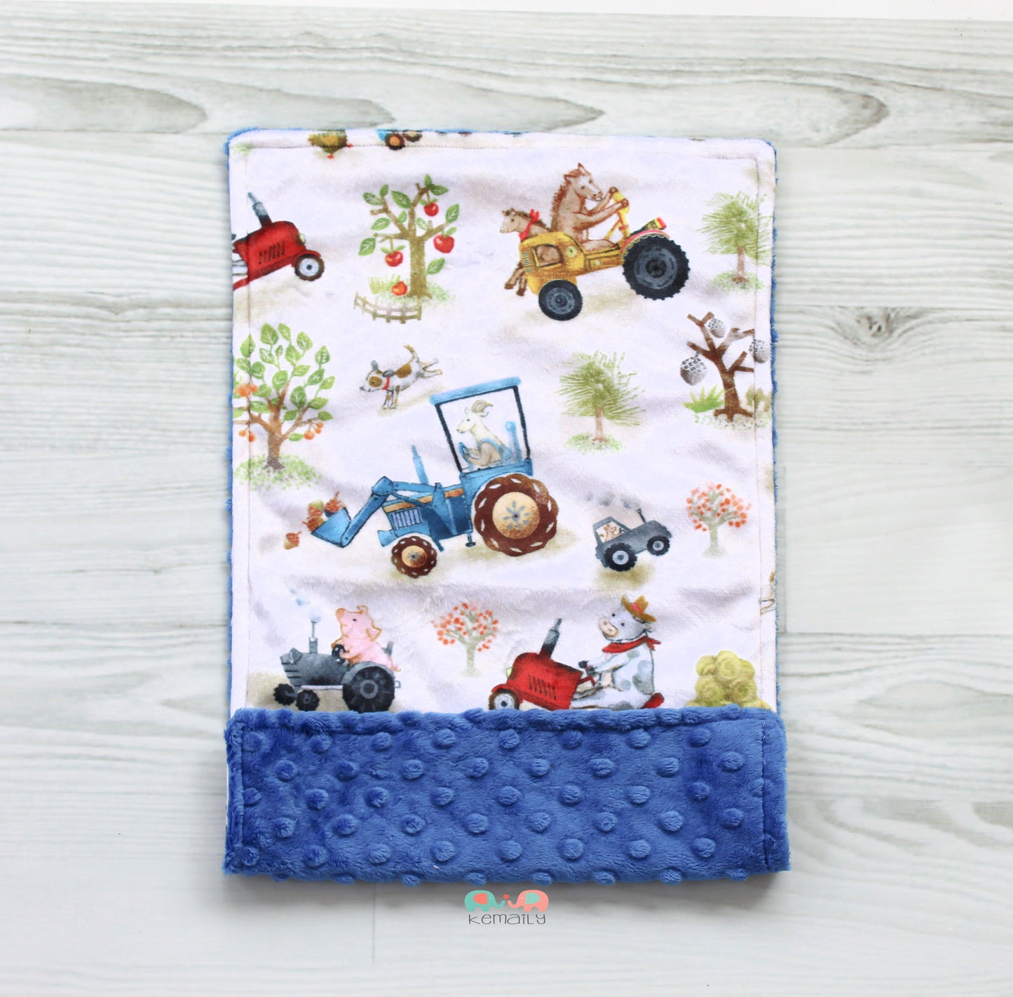 Funny Farm Minky Burp Cloth