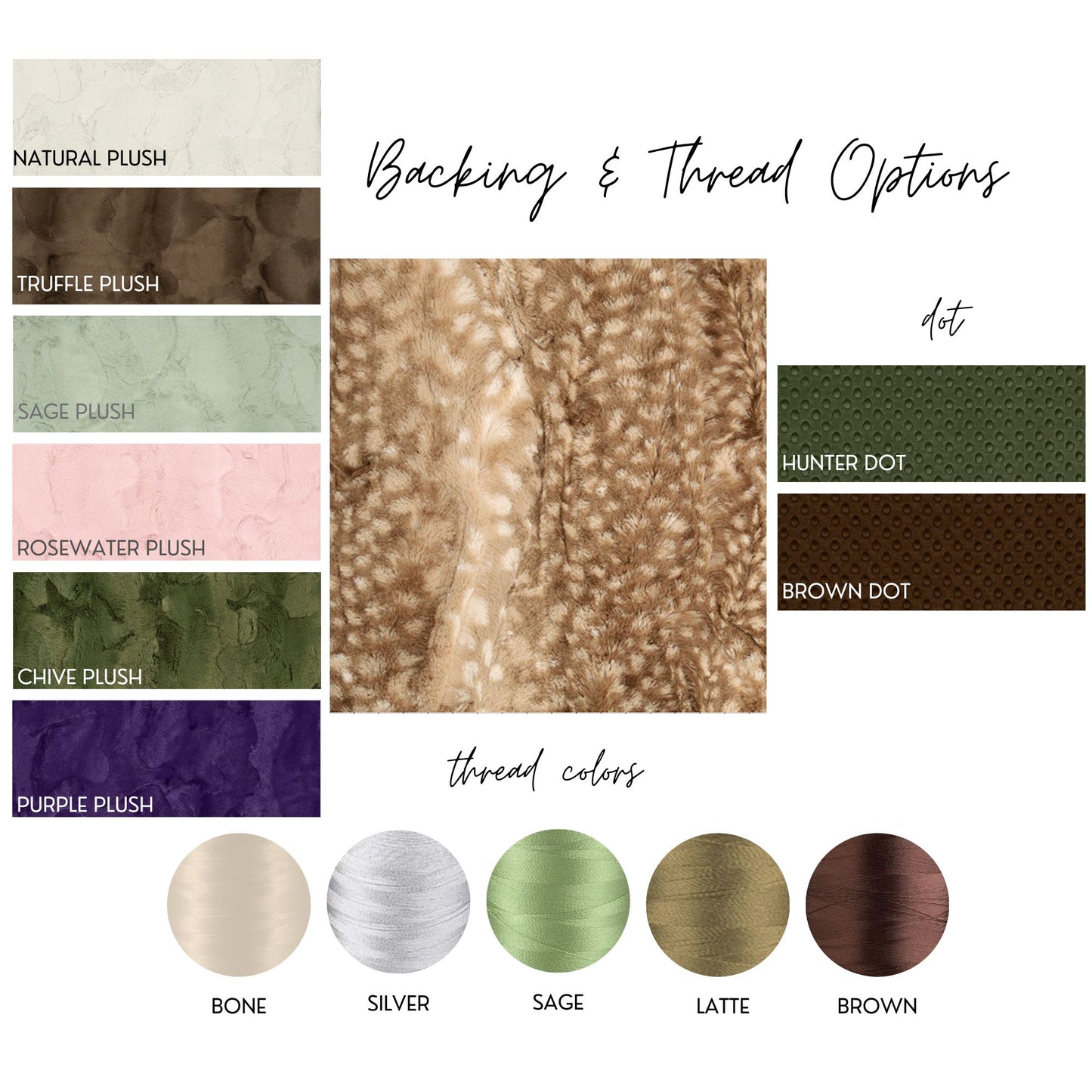 Personalized Blanket, Fawn Minky Baby Blanket, Gender Neutral Blanket