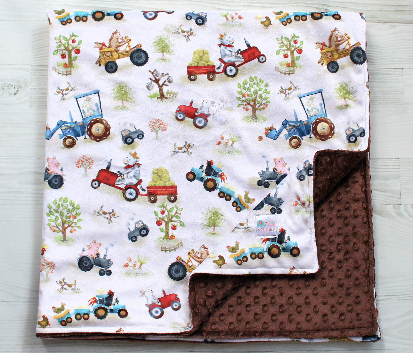 Funny Farm Friends Luxury Minky Blanket