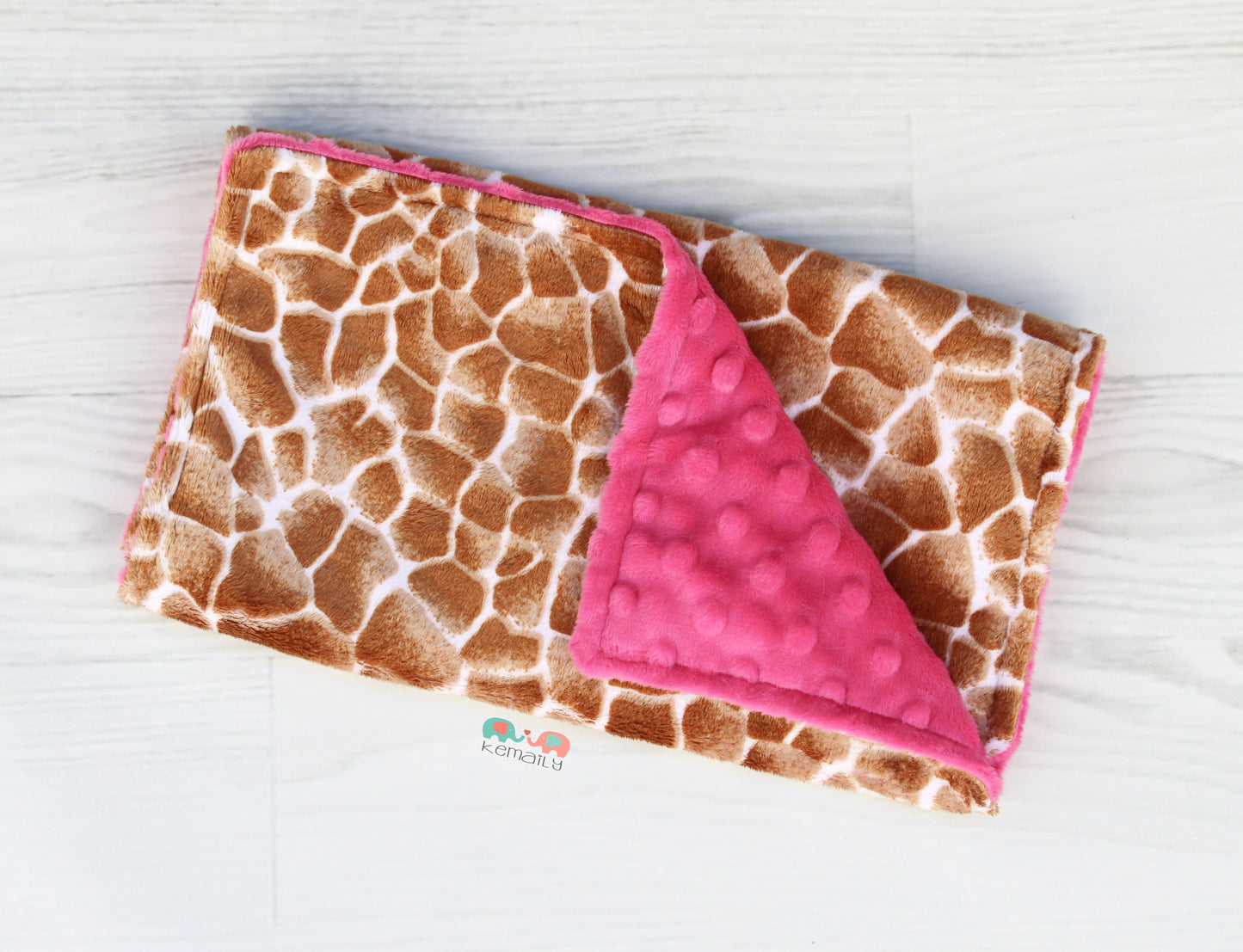Giraffe Minky Burp Cloth