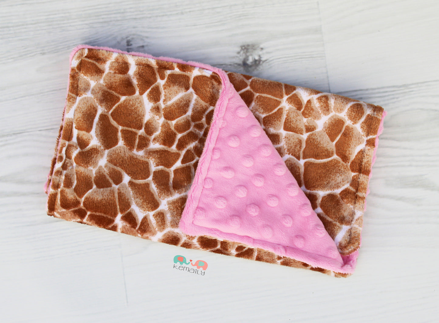 Giraffe Minky Burp Cloth
