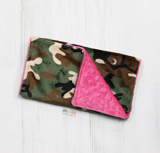 Camo Minky Burp Cloth