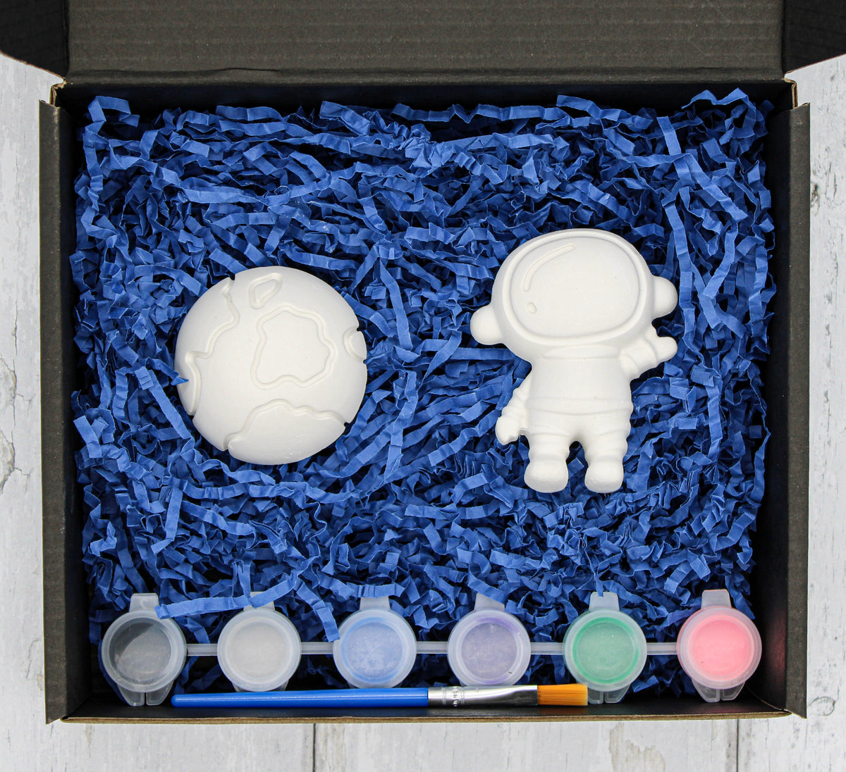Space Plaster Painting Kit | Paint Your Own Astronaut, Rocket or Earth | DIY Outer Space Craft