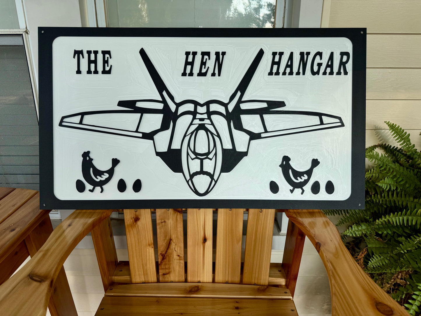 Custom multi layered engraved plastic sign