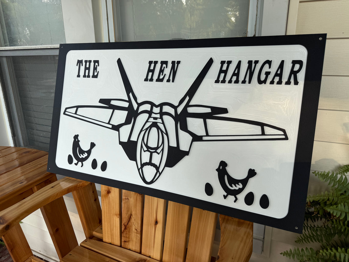 Custom multi layered engraved plastic sign