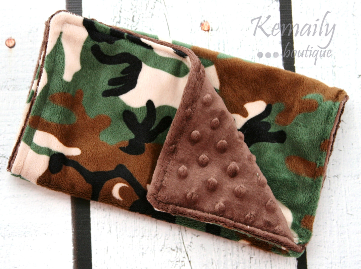 Camo Minky Burp Cloth