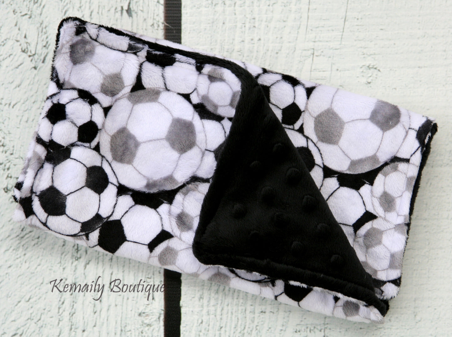Soccer Minky Burp Cloth