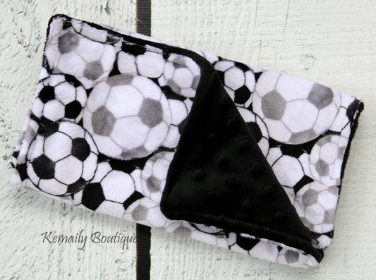 Soccer Minky Burp Cloth