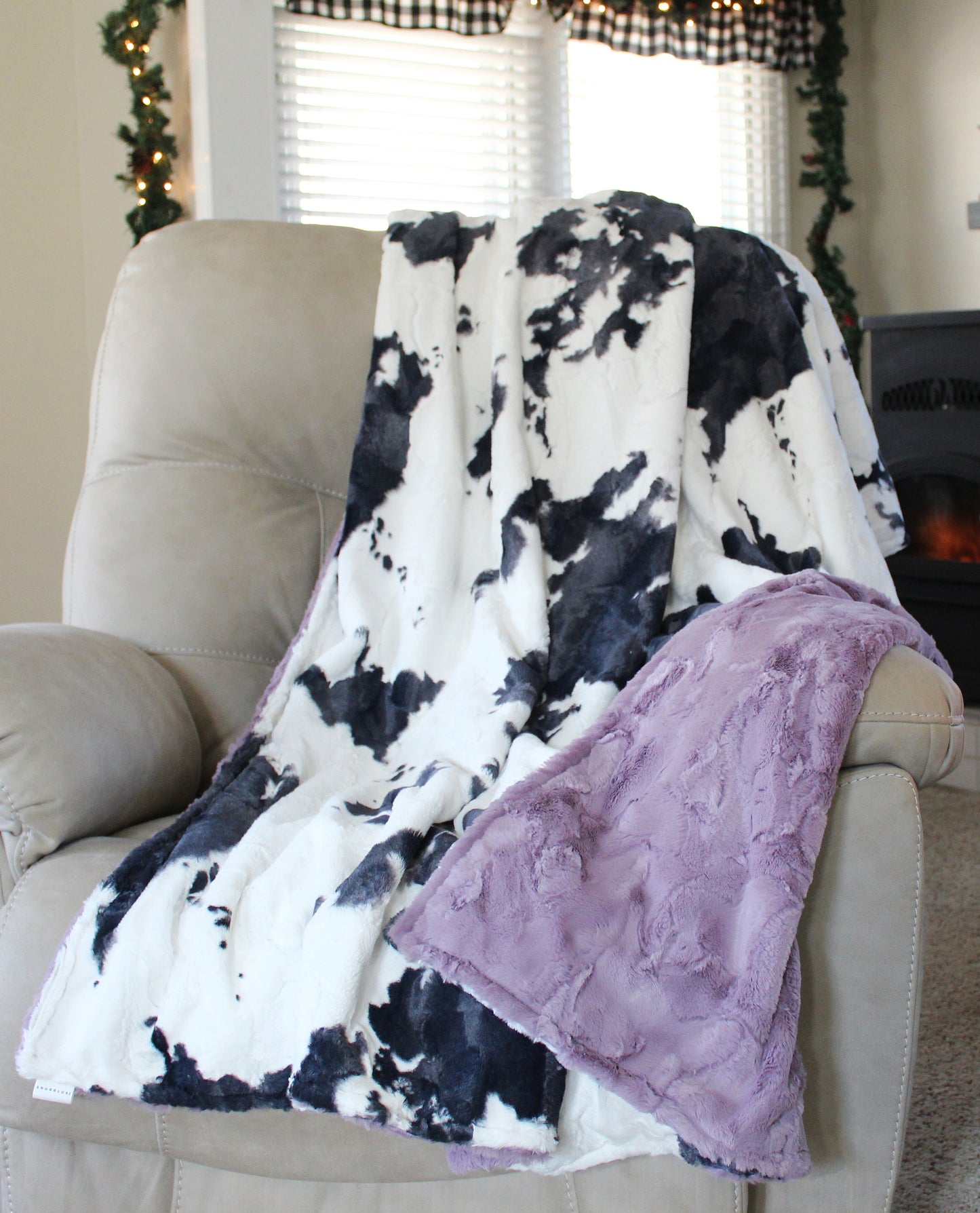 Adult Cow Minky Blanket