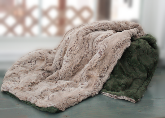 Sandshell Rabbit Adult Minky Blanket