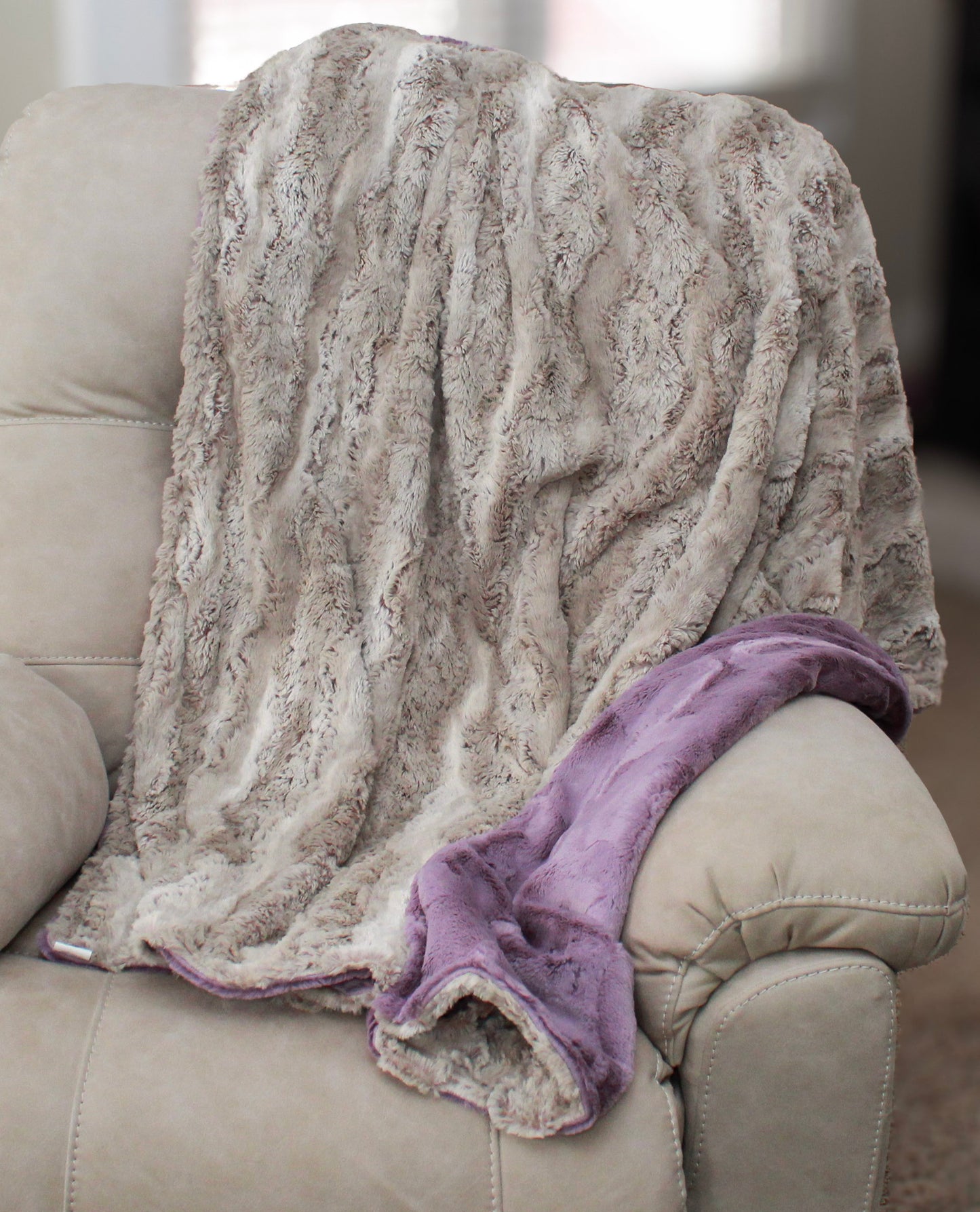 Sandshell Rabbit Minky Blanket, Adult Blanket