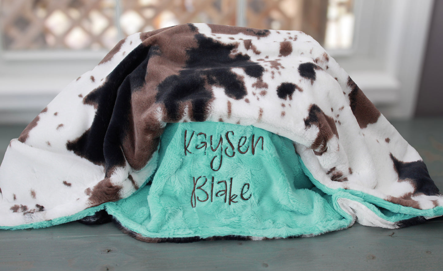 Personalized Mudpie Pony Minky Blanket