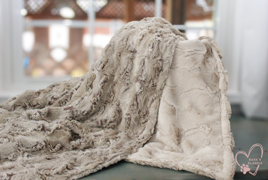 Personalized Pet Blanket, Sandshell Rabbit Minky Blanket