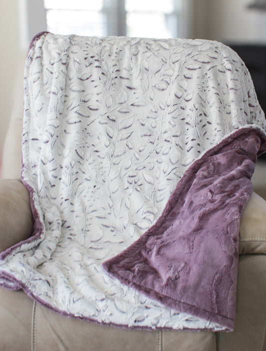 Poppy Minky Blanket, Adult Minky Blanket