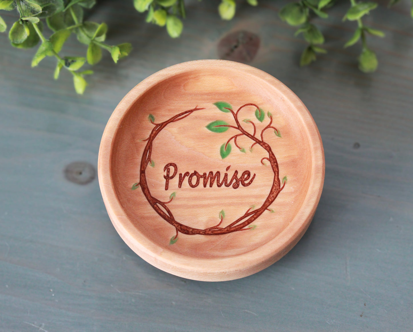 Personalized Ring Dish, Maple Handcrafted Wood Dish, Wedding Gift, Anniversary Gift