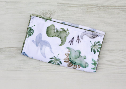 Dino Friends Minky Burp Cloth