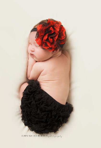 Black Chiffon Ruffle Bloomers, Diaper Cover