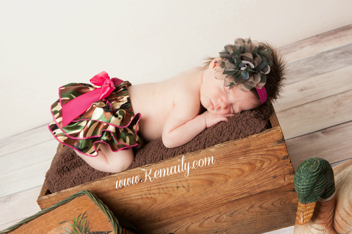 Camo Satin Ruffle Bloomers, Diaper Cover