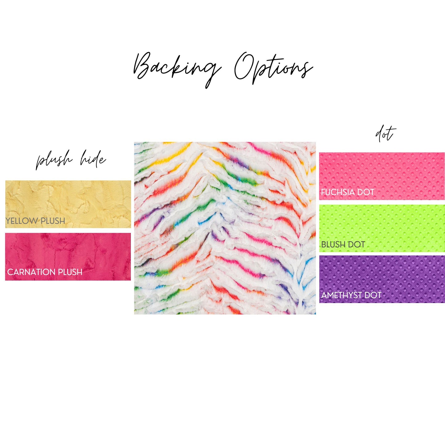 Vibrant Prism Rainbow Minky Adult Blanket