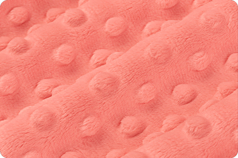 Coral Cuddle Dimple Minky