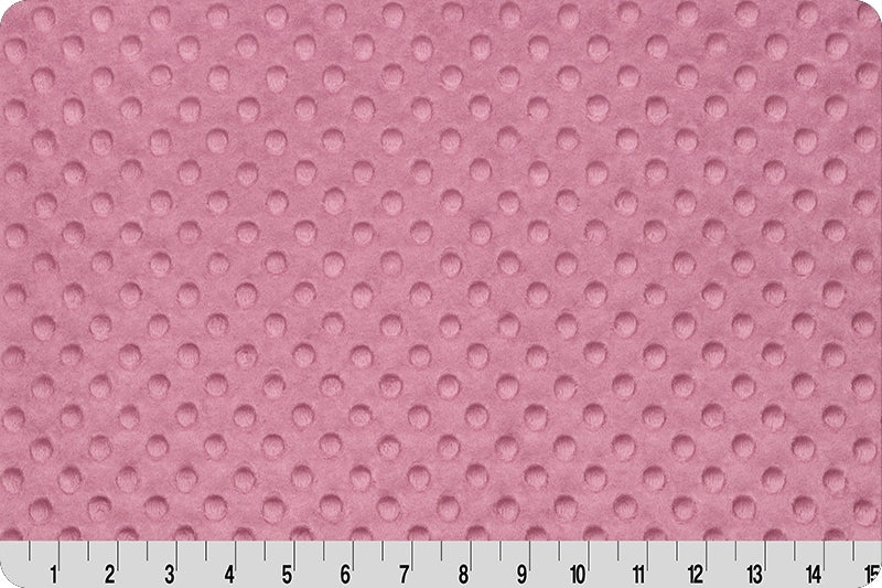 Dusty Rose Cuddle Dimple Minky