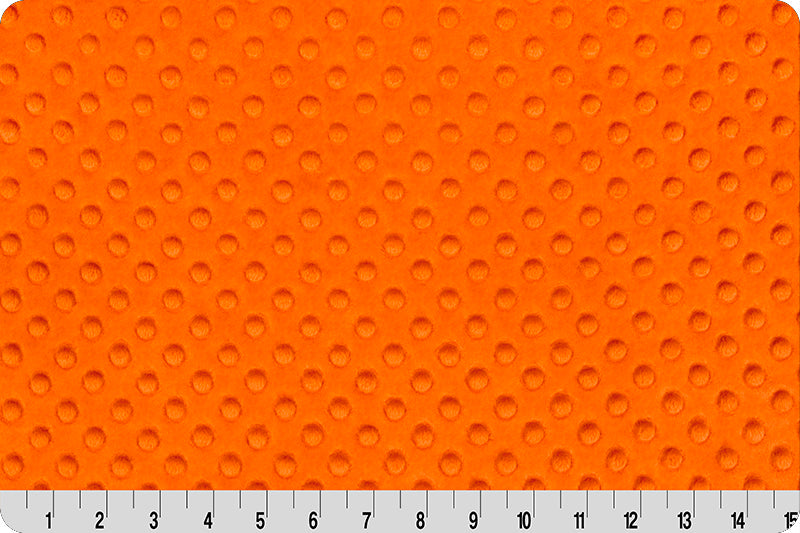 Orange Cuddle Dimple Minky