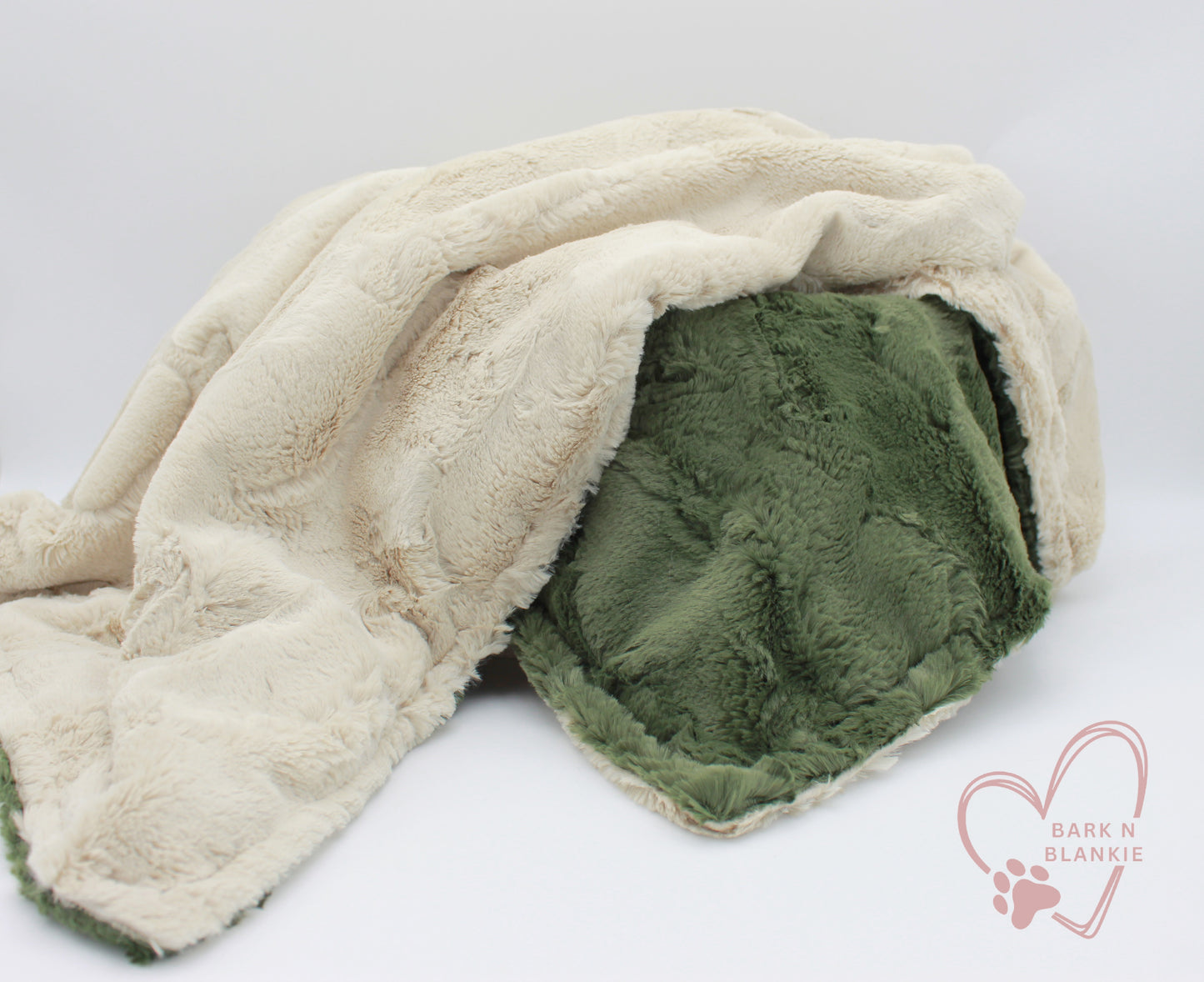 Champagne and Chive Minky Blanket, Personalized Dog Blanket