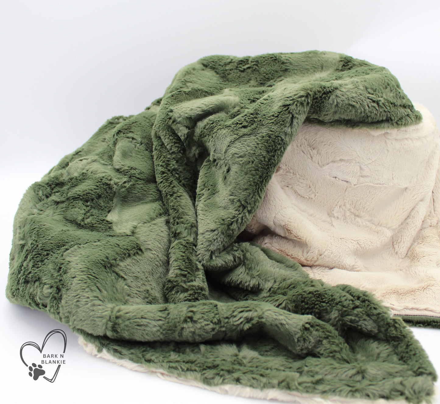 Chive and Champagne Minky Blanket, Personalized Dog Blanket