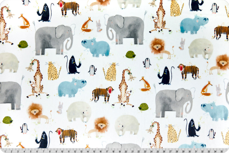 Zoo Folly Digital Cuddle Multi Minky