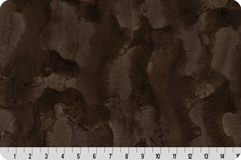Chocolate Luxe Cuddle Minky Hide