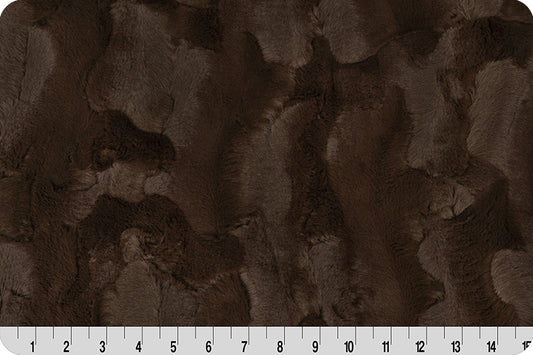 Chocolate Luxe Cuddle Minky Hide