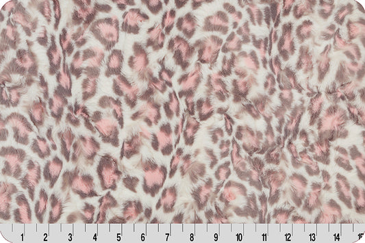 Luxe Cuddle Blush Leopard Minky