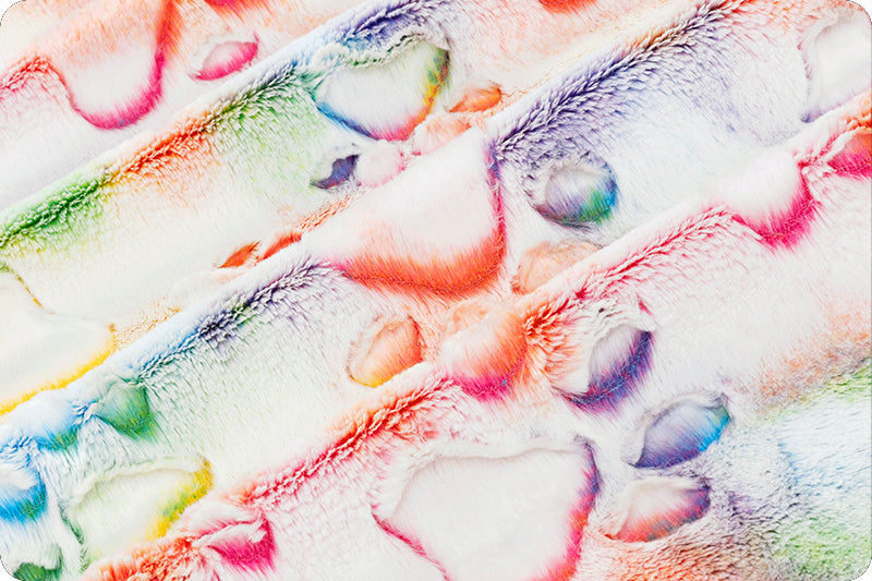 Luxe Cuddle Prism Paws Vibrant Mermaid Minky