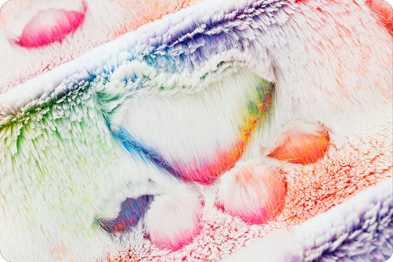 Luxe Cuddle Prism Paws Vibrant Mermaid Minky