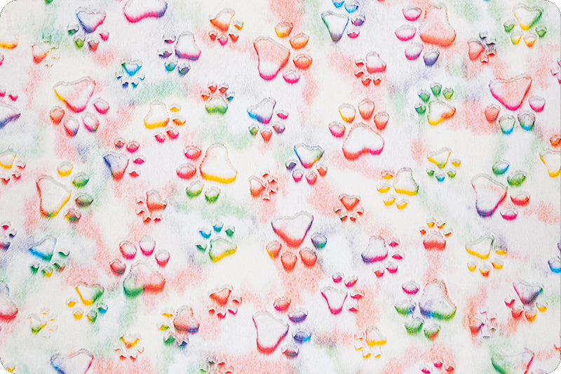 Luxe Cuddle Prism Paws Vibrant Mermaid Minky