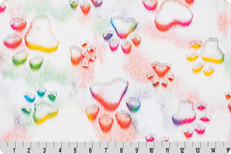 Luxe Cuddle Prism Paws Vibrant Mermaid Minky