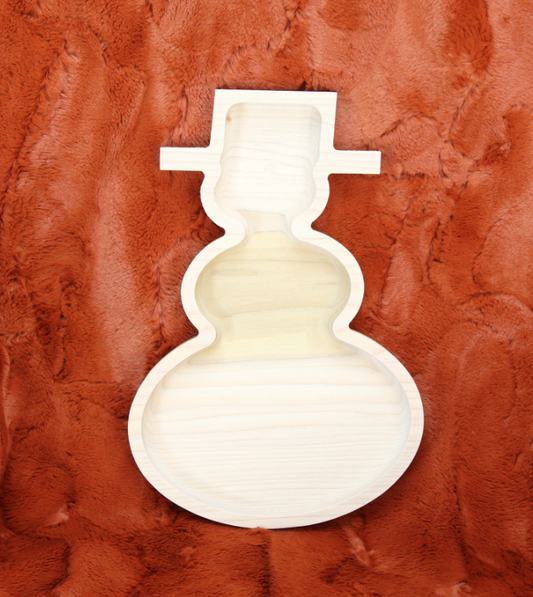 Snowman Bowl, Unfinished Wood Decor, Christmas Crafts, Farmhouse Christmas