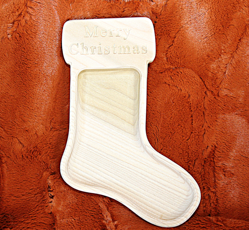 Stocking Tray, Unfinished Wood Decor, Christmas Crafts