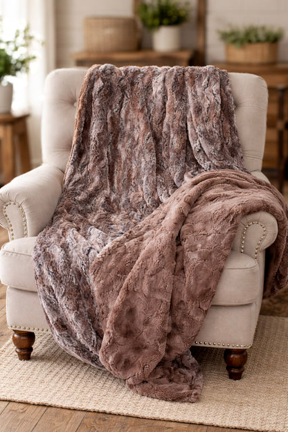 Driftwood Rabbit Minky Blanket, Adult Blanket