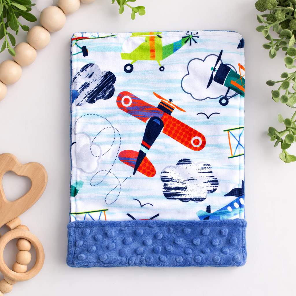 airplane-baby-burp-cloth-minky-aviation-baby-gift