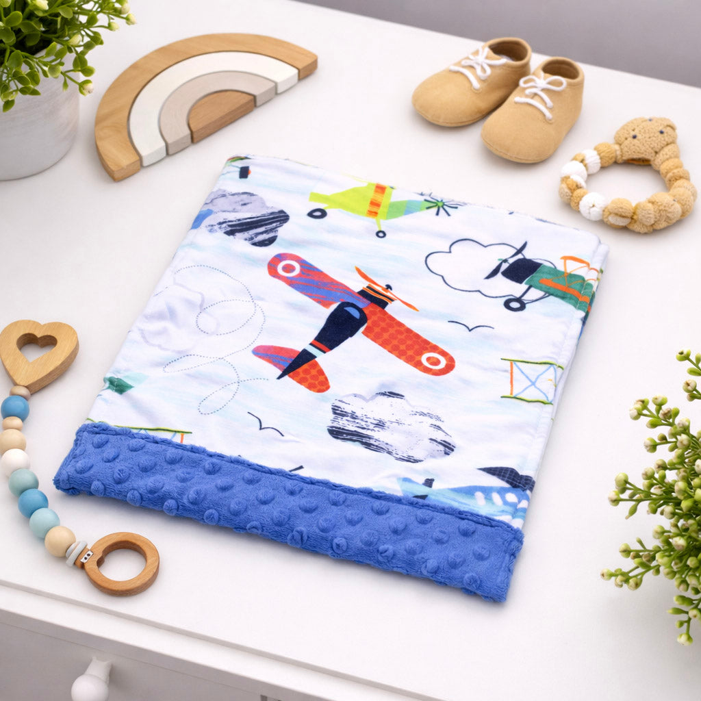 airplane baby burp cloth for aviation nursery