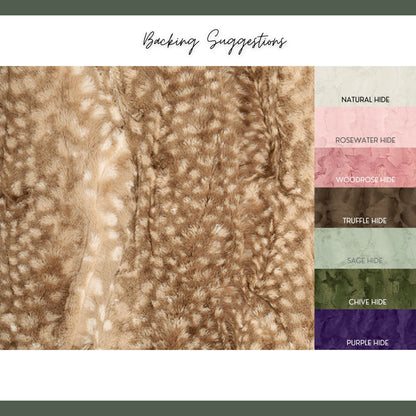 Fawn Minky Adult Blanket | Luxury Faux Fur Throw | Kemaily