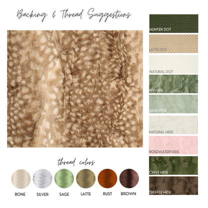 Personalized - Fawn Minky Baby Blanket