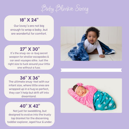 Sweet Darlings Personalized Baby Blanket | Custom Name Minky Baby Girl Blanket | Baby Shower Gift
