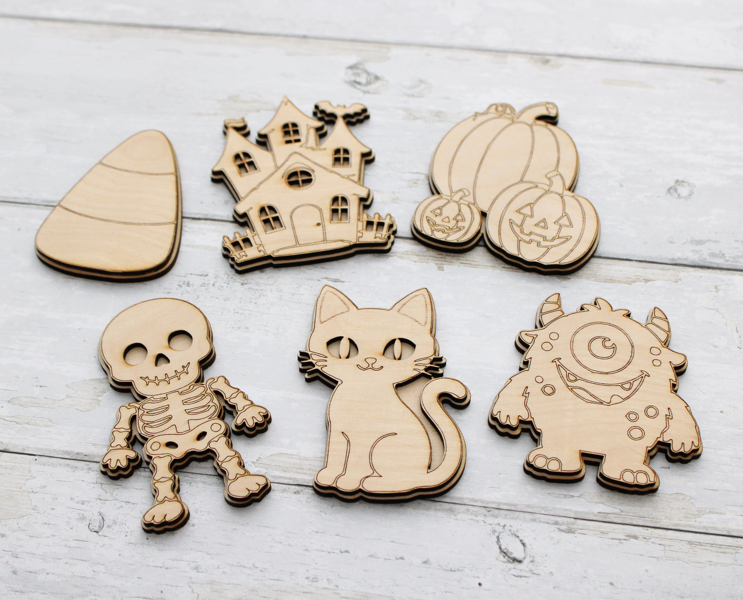 Paint Your Own Halloween Magnets for Kids | Wooden DIY Craft Kit