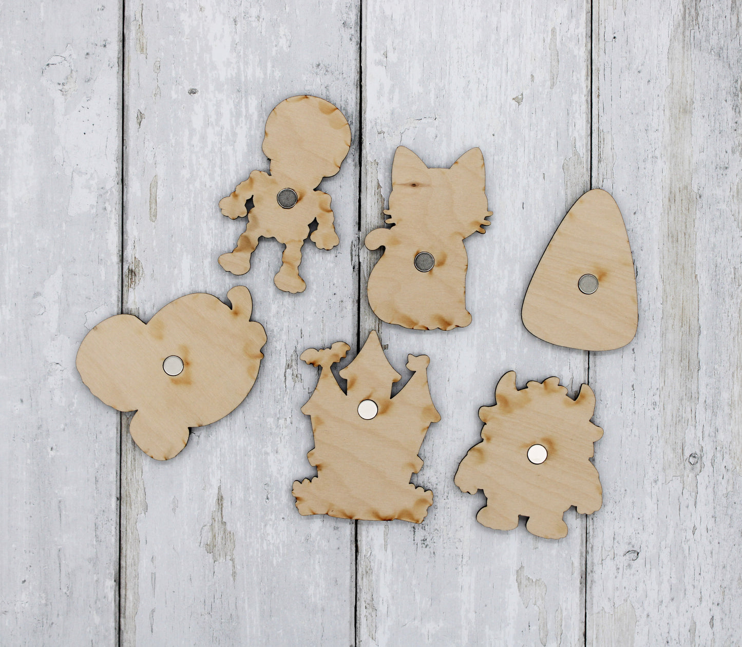 Paint Your Own Halloween Magnets for Kids | Wooden DIY Craft Kit